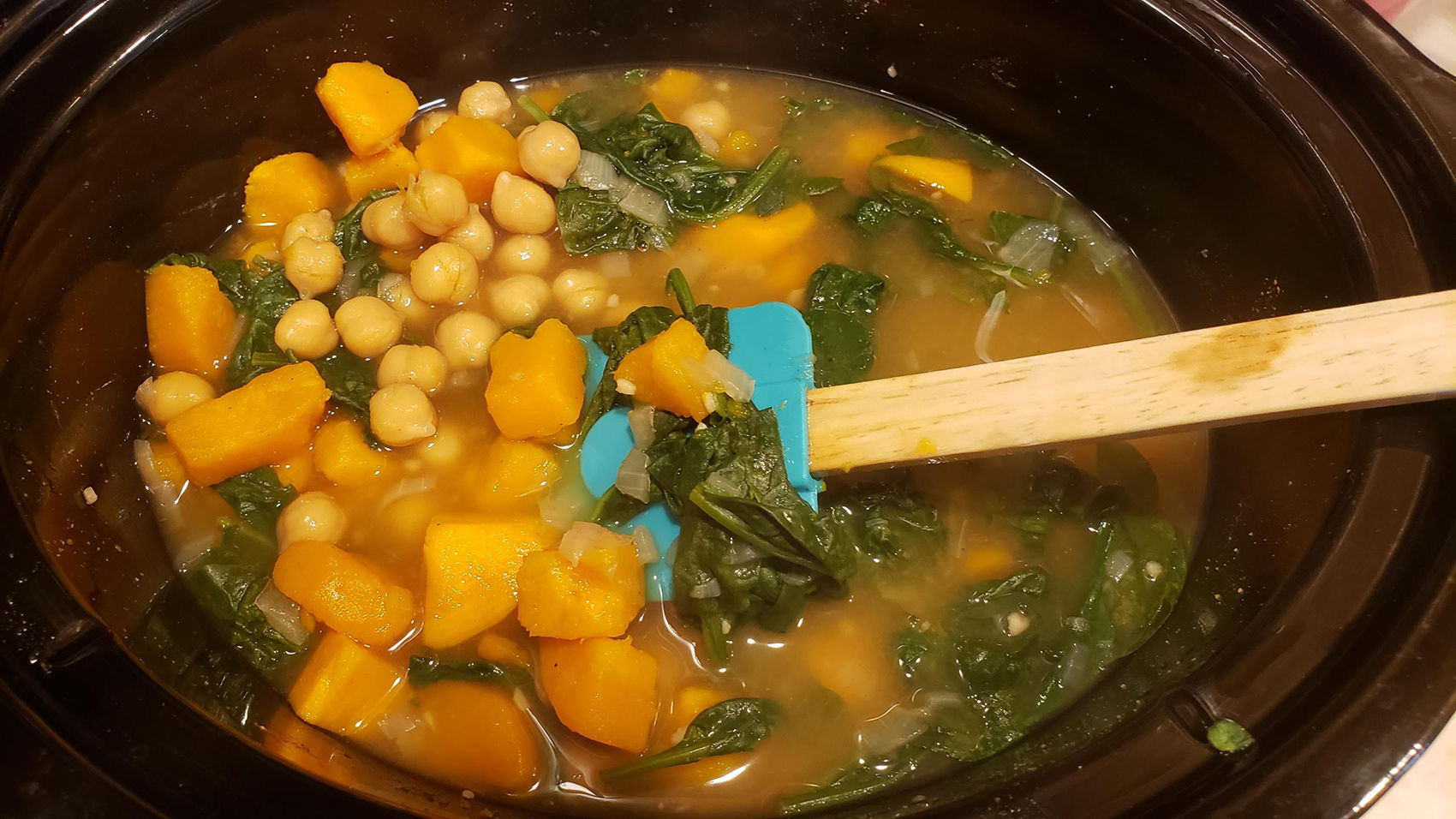 Meatless Monday slow cooker soup
